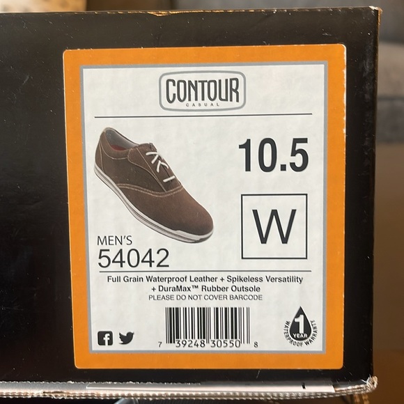 FootJoy Men's Golf Shoes. Size 10.5. Contour Casual. Never worn, in box. - Picture 4 of 5